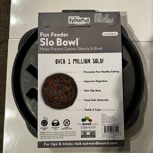 Fun Feeder Slo Bowl - Prevents Canine Obesity &  Bloat (large/new)  (dog‎ bowl)